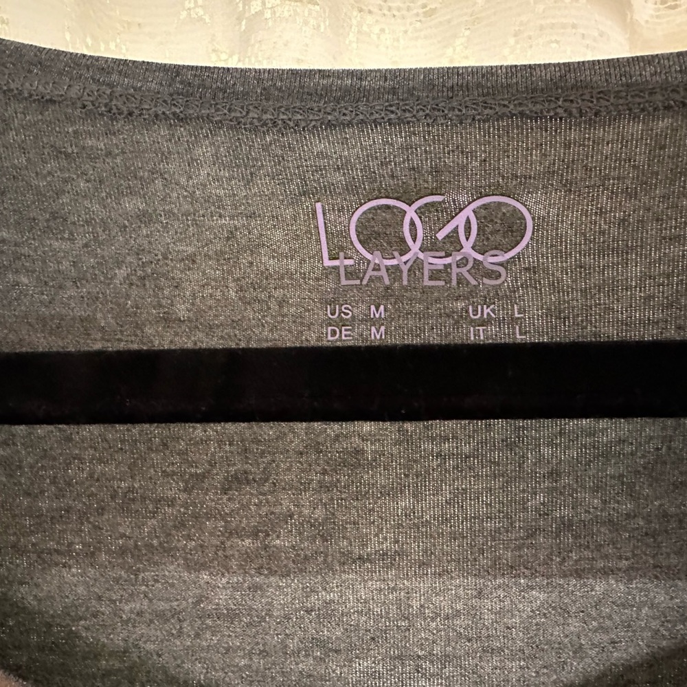 Women's Gray LOGO Top